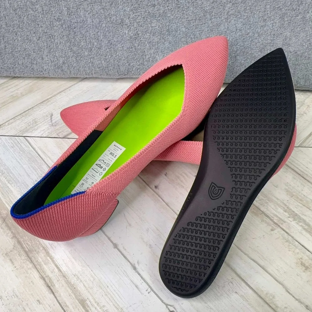 NEW Rothy's The High Point Womens 9.5 In Love Insole New Tulip‎ Pink Heels Shoes
